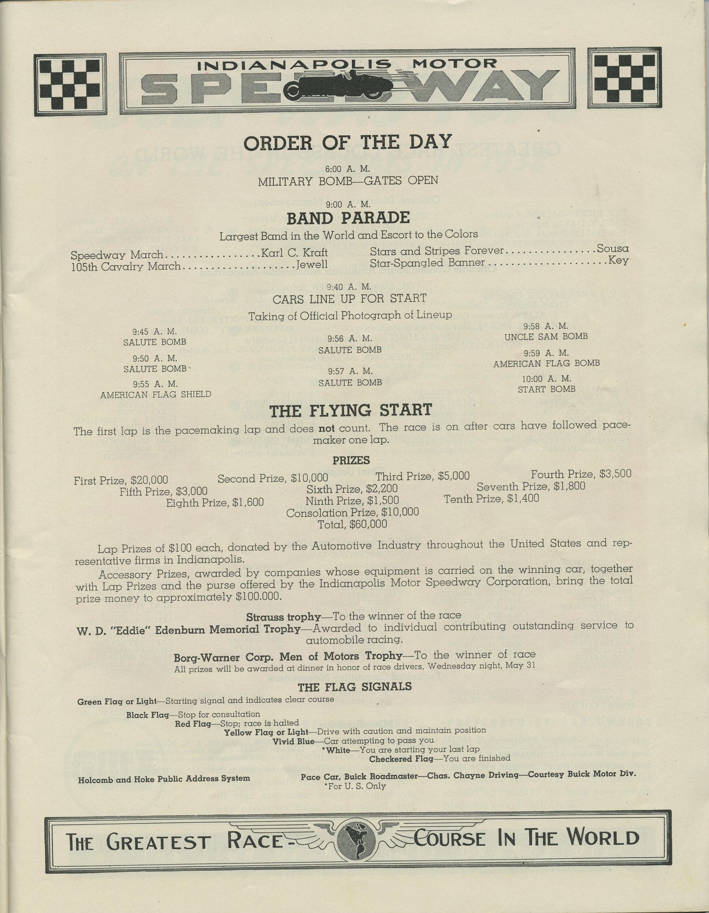 1939 Indy 500 Program Complete