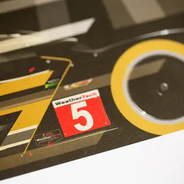Art Print of João Barbosa-Christian Fittipaldi-Filipe Albuquerque, Action Express Racing Cadillac Dpi, 24 Hours of Daytona 2018 Winners