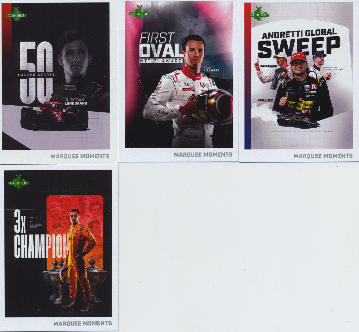 2025 Parkside IndyCar Complete MM 58 Card Set