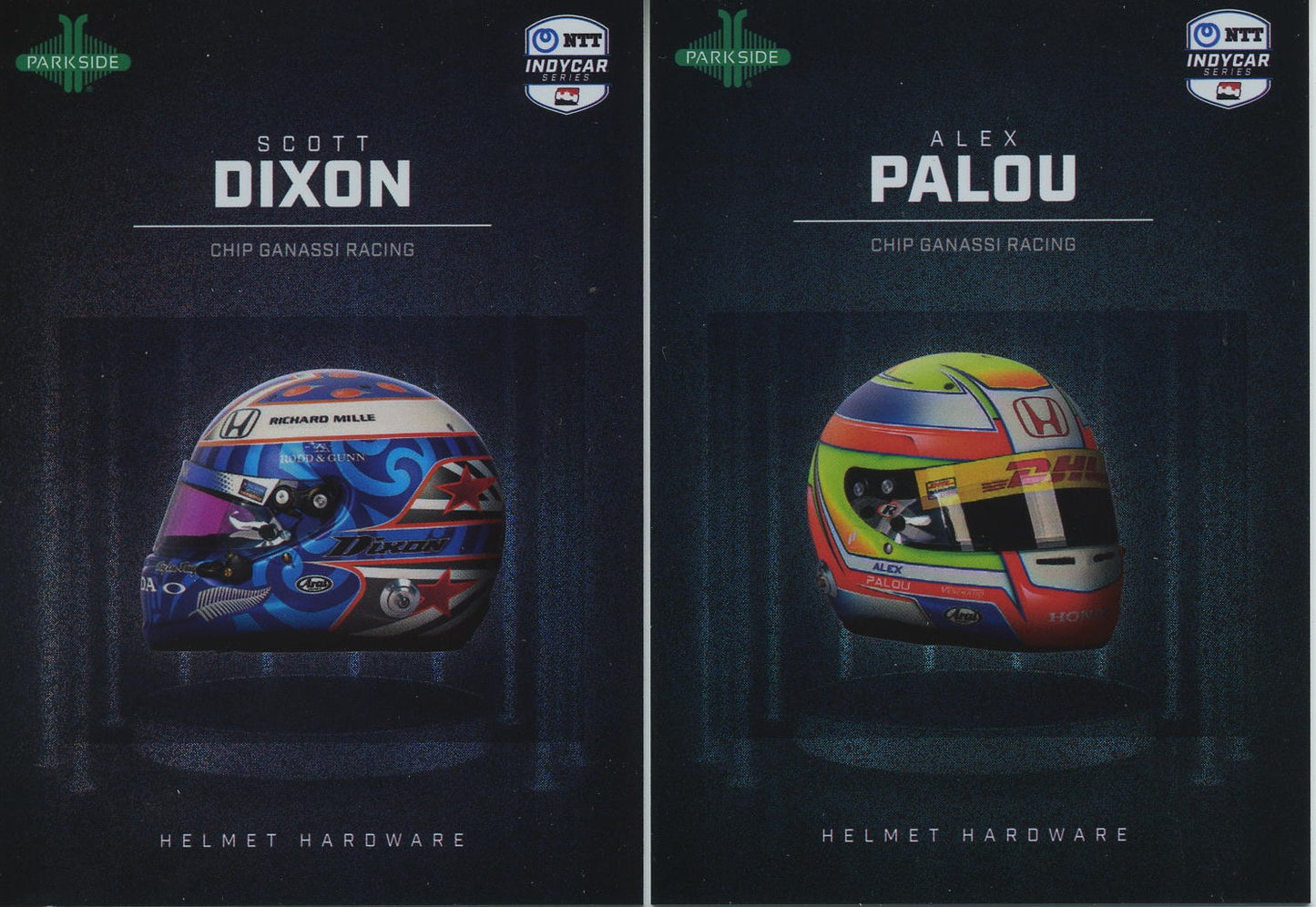2025 Parkside IndyCar Complete 20 Card Helmet Hardware Set