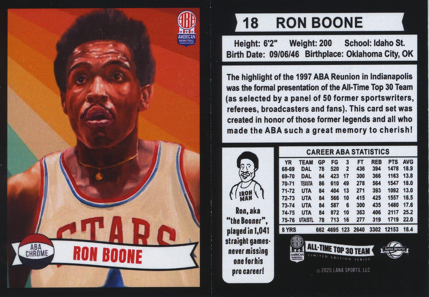 2025 Lana Sport ABA Complete Set 30 Cards Vol 1 Limited Production