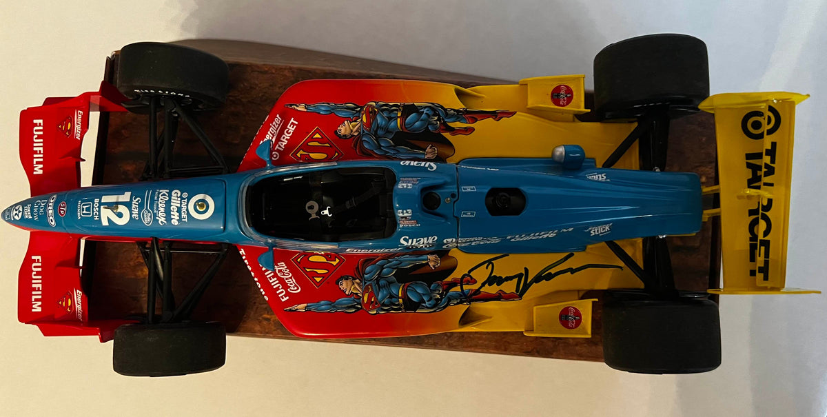 Jimmy Vasser Autographed Superman Livery 1996 Cart Champion with Chip Ganassi Racing