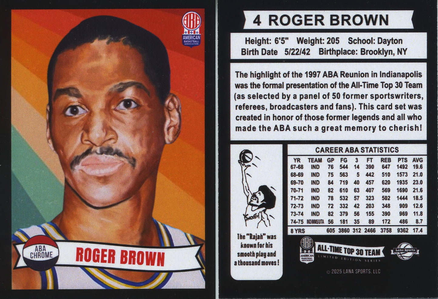 2025 Lana Sport ABA Complete Set 30 Cards Vol 1 Limited Production