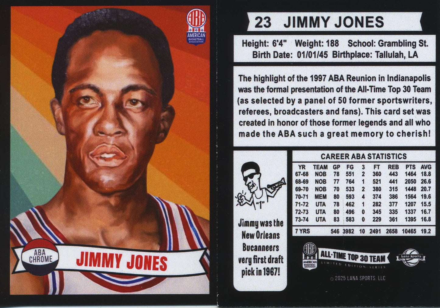 2025 Lana Sport ABA Complete Set 30 Cards Vol 1 Limited Production