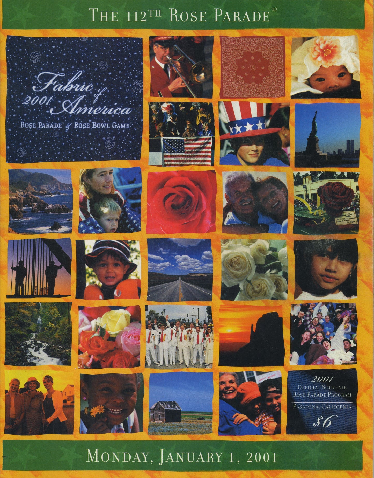 2001 Tournament Of Roses Rose Parade Program.