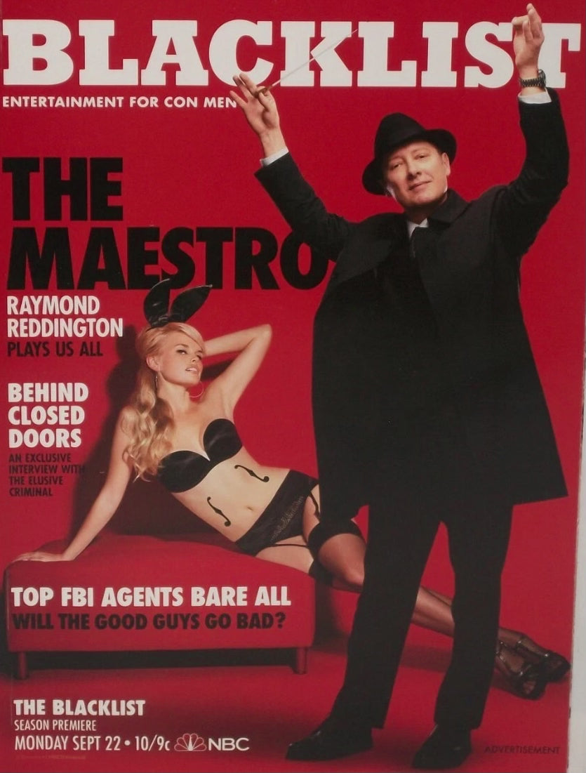 2014 Playboy Sealed in mailer Bag. James Spader the Blacklist on Cover