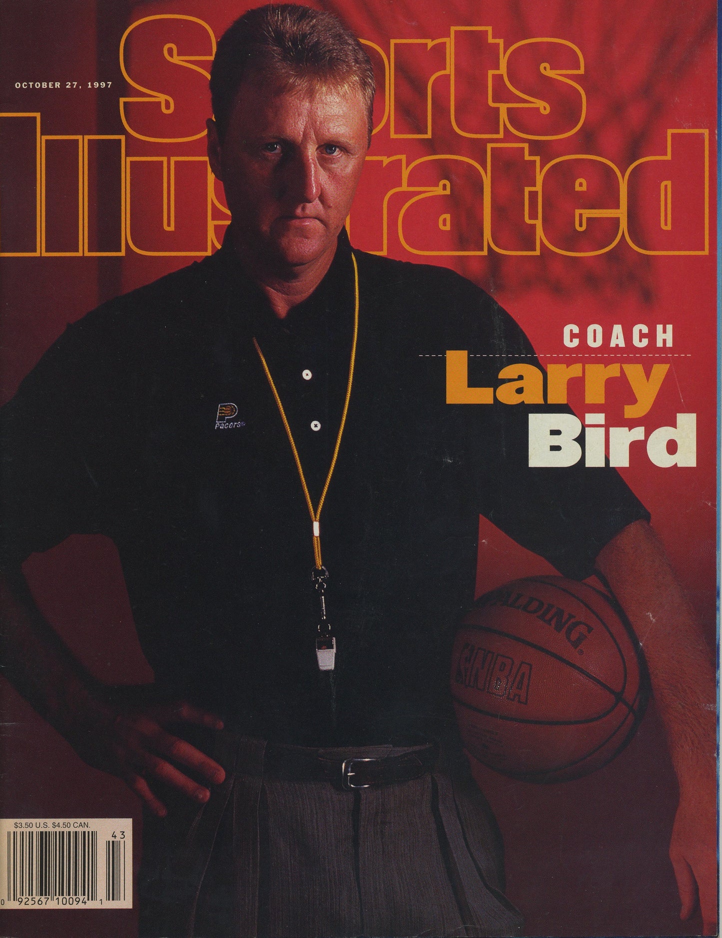 Sports Illustrated Ocotber 27 1997 Larry Bird Pacer Coach