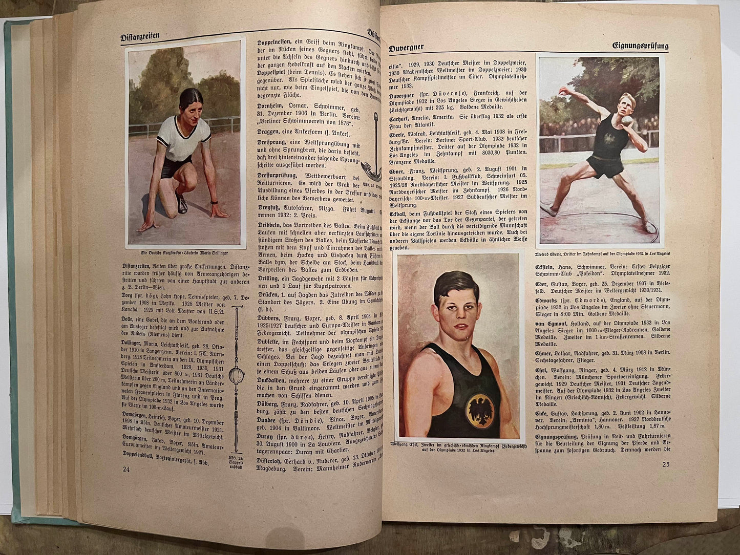 1932 Sanella Margerine Sports Book from Germany Complete with all cards
