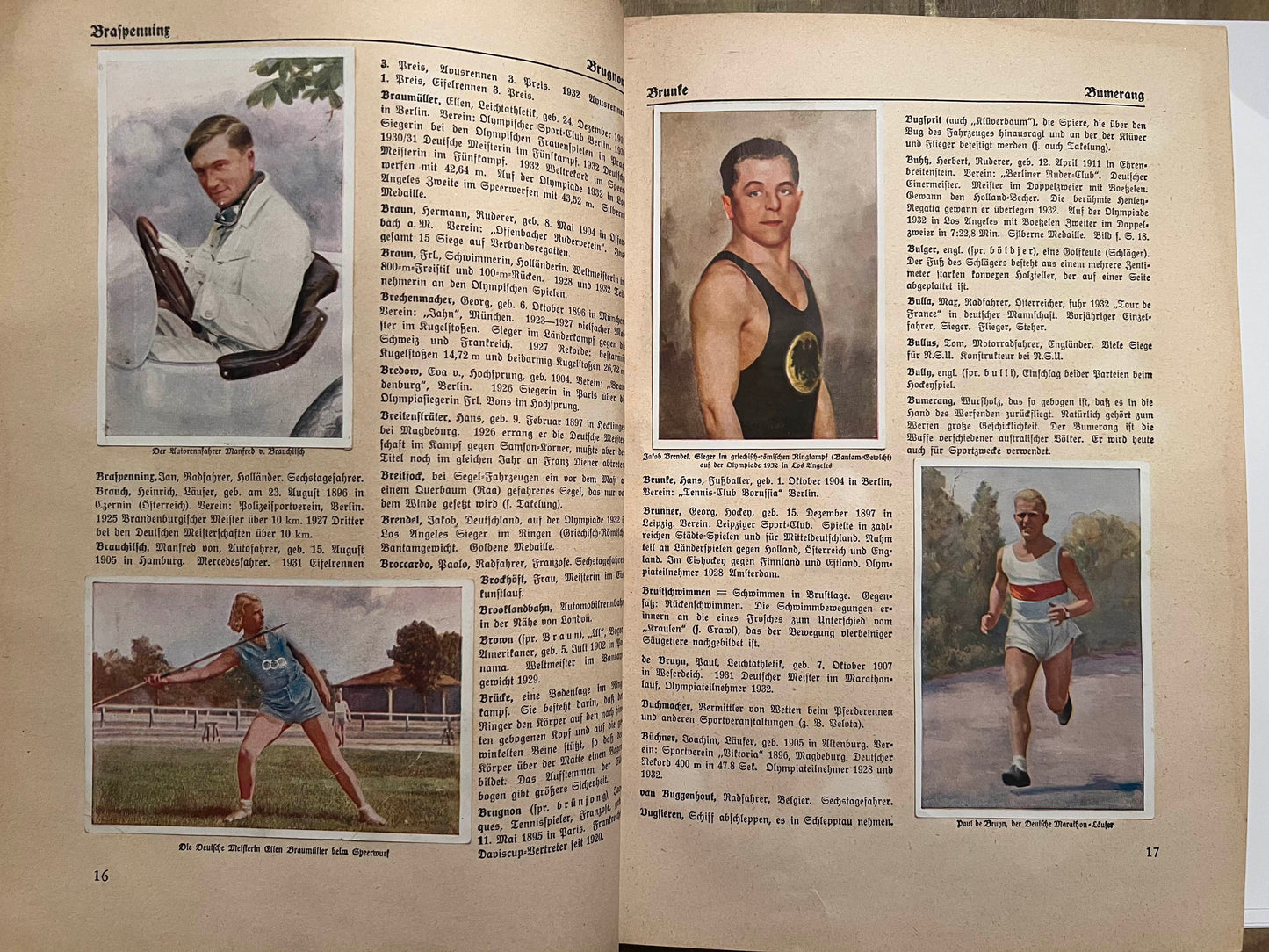 1932 Sanella Margerine Sports Book from Germany Complete with all cards