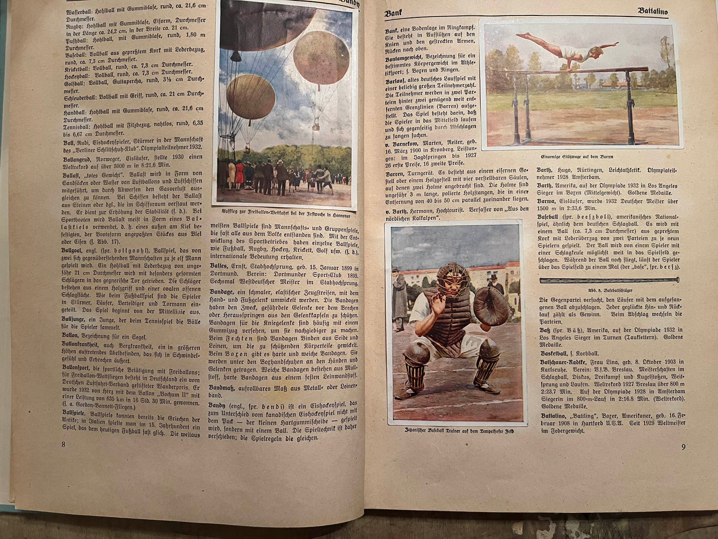 1932 Sanella Margerine Sports Book from Germany Complete with all cards