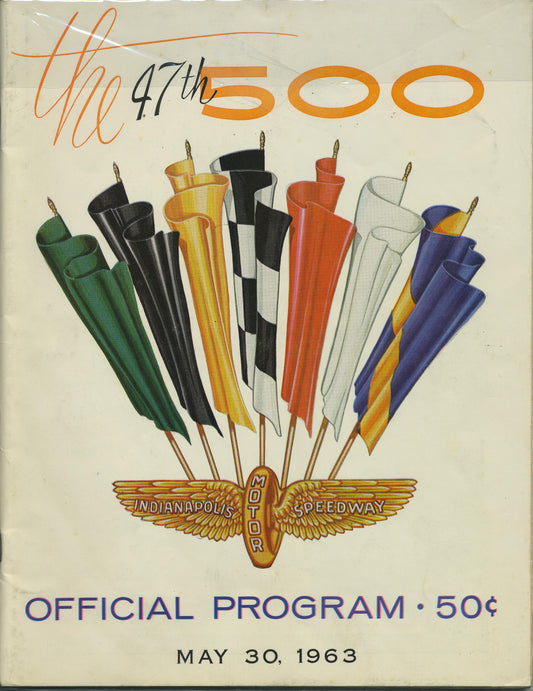 1963 Indy 500 Program