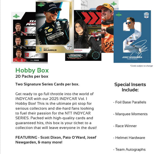 Parkside IndyCar 2025 Hobby Box