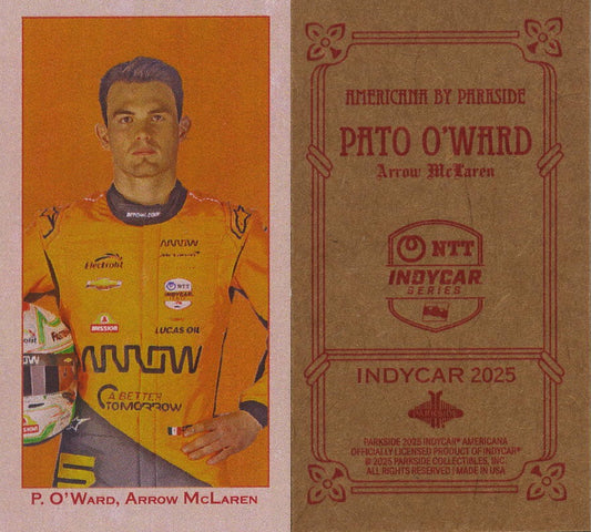 2025 Parkside Pato O'ward Americana Card