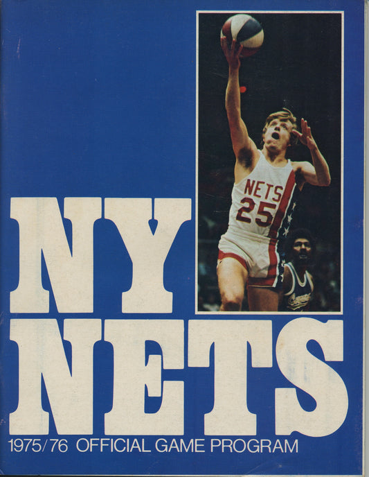 1975-1976 ABA New York Nets Complete Program Dr. J. V Indiana Pacers