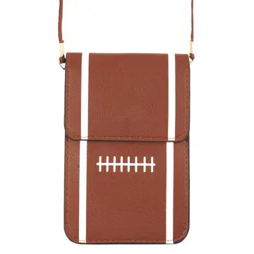 Football Sports Ball Cellphone Holder Crossbody Bag