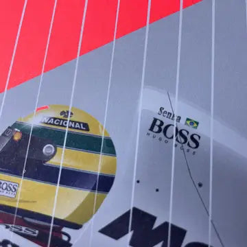Ayrton Senna, Art Piece Mclaren MP4/8-Ford, European Grand Prix Winner 1993 Signed & Numbered by the Artist