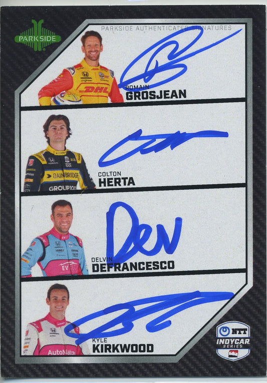 2024 Team Andretti Autograph Card Parkside Indycar Inaugural Set. Surprise Signature 8 of 10.