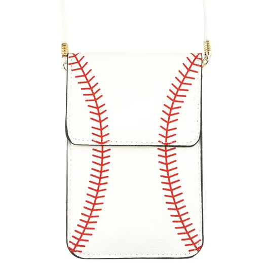 Baseball Sports Ball Cellphone Holder Crossbody Bag