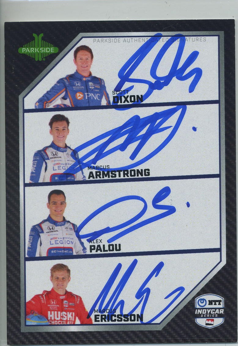2024 Parkside IndyCar Ganassi Team Quad Surprise Signature /10 version