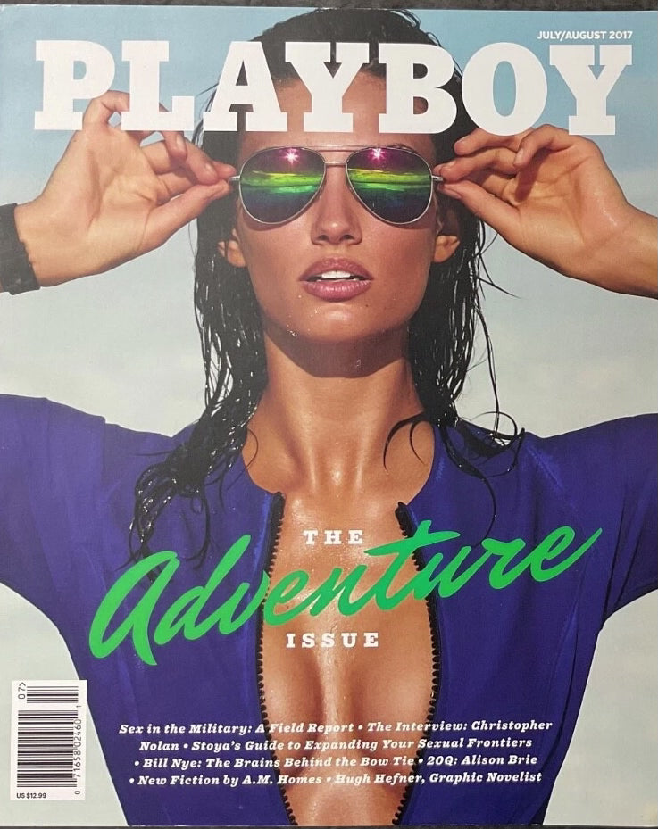 Playboy July - August 2017. New in Mailer bag! The Advenutre Issue