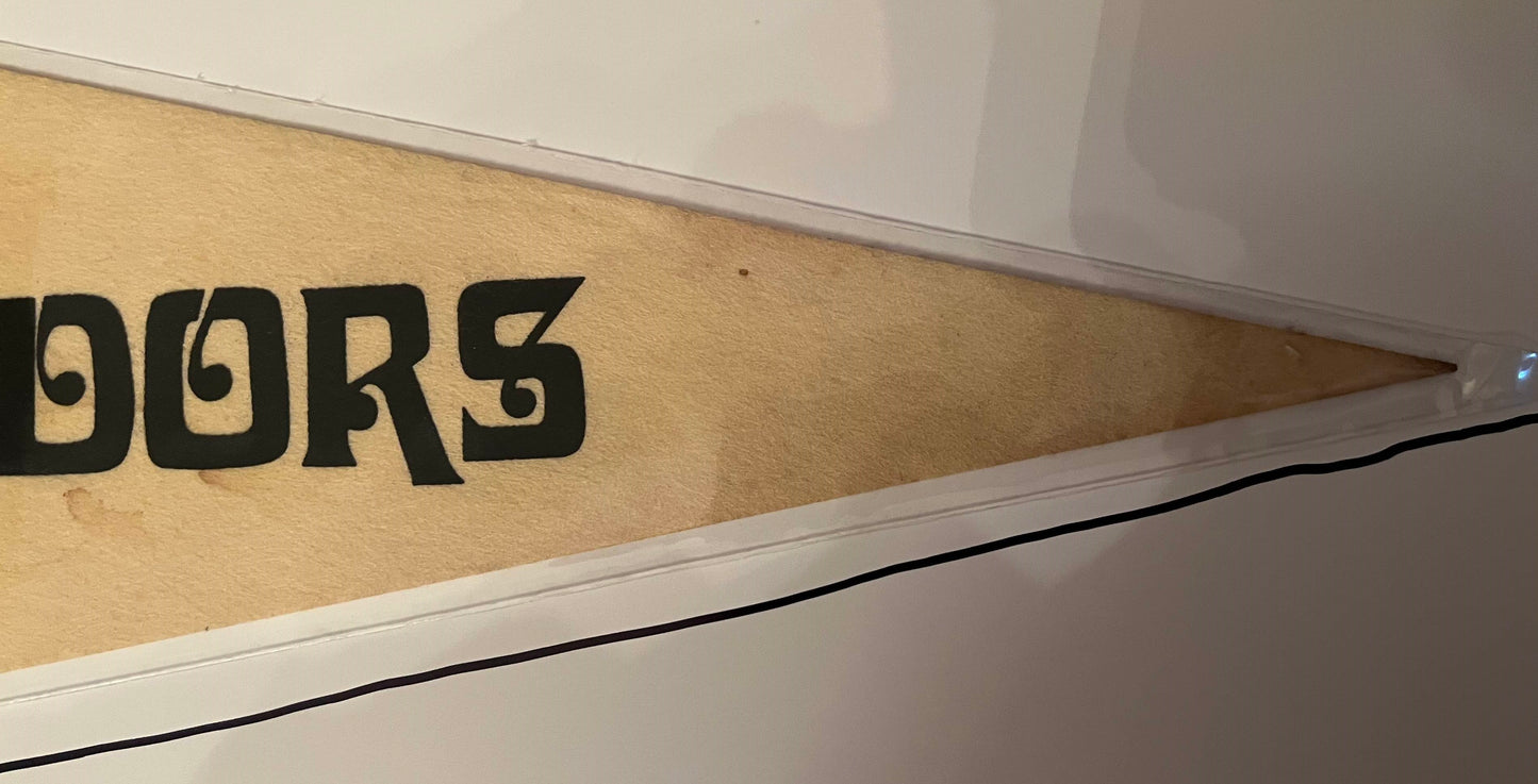 The San Diego Conquistadors White Pennant ABA Basketball